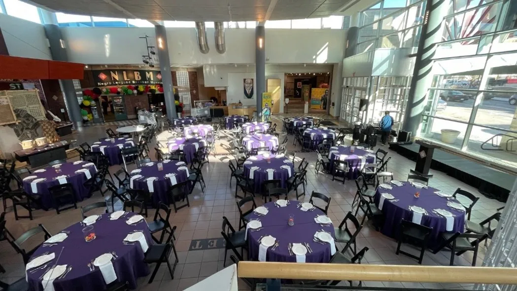 The atrium of the American Jazz Museum at 18th & Vine.